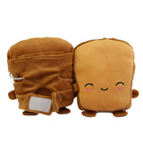 USB Warmer Heated Gloves Hand Cover Fingerless Heated Villus Wrist Mitten New Year Christmas Gift Winter Gloves