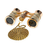 KKmoon 3×25 Vintage Opera Glasses Theater Binoculars Compact Lightweight Binoculars with Chain Carrying Case and Cleaning Cloth