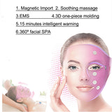 3D Face Mask Lift Massager Electric EMS Vibration Tightening Device Skin Rejuvenation Anti-Wrinkle Acne Removal Magnet Beauty