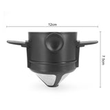 Foldable Coffee Filters Stainless Steel Drip Coffee Funnel Coffee Dripper Coffee Brewing Tools Easy Clean Reusable Coffee Filter