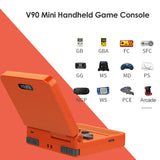 V90 3.0 inch IPS Retro Flip Handheld Console Pocket Mini Video Game Player Classic  Retro Nostalgia Game