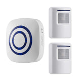 1 Set EU/US Plug Smart Door Bell Motion Sensor Wireless Doorbell Alert Secure System Alarm Doorbell 38 Chimes Door Ring Receiver