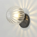 Nordic Led Wall Moon Lamp Iron Modern Decorative Stairs Led Light Home Bedside Round Glass Wall Lights Wood Applique Murale E27