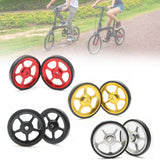 1pair Outdoor Bicycle Easy Wheels Sports For Brompton Mini Cycling Aluminum Alloy Folding Bike Modification Super Light 29.5g