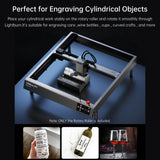 CREALITY Rotary Roller Perfect for Engraving Cylindrical Objects Support 5-120mm Width Adjustable 7-gear Design for Falcon 2