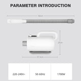 Professional Dog Dryer Adjustable Speed Dog Pet Hair Dryer 1700W Quick-Drying Large Air Volume LED Temperature Control
