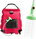Water Bags 20L Outdoor Camping Solar Shower Bag Hiking Climbing Bath Bag Foldable Heating Camp Shower Switchable Shower Head