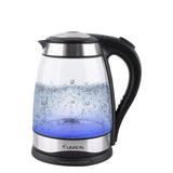 EU Plug 220V Electric Kettle With Automatic Power-off Glass Blue Light Kettle 1.8l Household Boiling Kettle Anti-scalding Glass