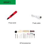 Power Tool Set Mini Grinder Drill Cordless Electric Screwdriver 3.6V Li-ion Battery Rechargeable Household Electric Tool