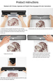 Max 34CM vacuum sealer dry and wet machine dual-purpose automatic vacuum packaging household sealing machine 20PCS free