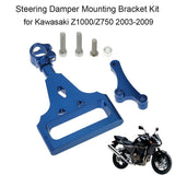 CNC Aluminum Alloy Steering Damper Bracket Accessory for Kawasaki Z750 Z750R Z1000