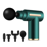 Type C Charging Pocket Massage Gun Electric Deep Muscle Vibration Relief Fitness Portable Mini Fascia Gun 4 Massage Heads XA103T