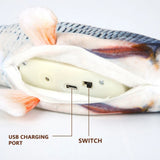 Interactive Dogs Toy Funny Electric Wiggling Fish for Dogs Pet Toothbrush Chew Training Puppy Toy Fit For All Pets Dog Molar Toy