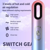 Mini Travel Hair Dryer Professional 3 in 1 Blow Dryer Styler with 3 Hairdryer Brush Comb for Salon Ionic Hair Blow Drier Secador