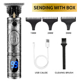 Men's Hair Trimmer Baldheaded Hair Clipper Electric Cordless Shaver Barber Precision Finishing Hair Cutter Beard Shaving Machine
