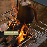 Camping Wood Burner Firewood Rack Campfire Grill with Carrying Bag for Indoor Outdoor Picnic BBQ Camping Backpacking Fishing