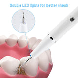 Ultrasonic Electric Dental Scaler Sonic Double LED Tooth Calculus Remover Oral Hygiene Smoke Stains Tartar Cleaner Teeth Whiten
