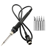 High Quality 907 Soldering Iron Handle For 936 852D+ 853D 898D 936B 937D Solder Repair Rework Station With 5pcs Solder Iron Tip