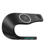 QI Magnetic Wireless Charger Stand 4 in 1 Fast Charging Dock Station for Iphone for Apple Watch for  Pro
