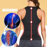 Good Healthy 2-in-1 Bust Lifter & Waist Shaper Adjustable Hook-and-loop Zipper Closure Women Shapewear