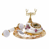 Antique Landline Telephone With Call ID Date Clock Adjust Ring Without Battery Classical Phone For Home Office