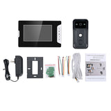 7 Inch Video Door Phone Doorbell Intercom Kit 1-camera 1-monitor Night Vision with 700TVL Camera