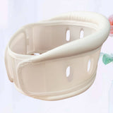 Breathable Neck Support Fixing Brace Wrap Cervical Collar for Stiff Neck Pain Relief Injury Recovery (White, Size)