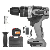 Cordless Drill Driver 21V 6.0A Battery Max Torque 200N.m 1/2 Inch Metal Keyless Chuck 20+3 Position 0-1550RMP Variable Speed