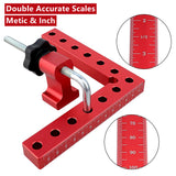 4 pc 90 Degrees L-Shaped Auxiliary Fixture Splicing board Positioning Panel Fixed clip Carpenter's Square Ruler Woodworking tool