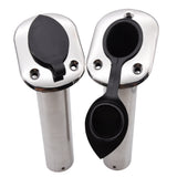 2X 30 Degree Stainless Steel Flush Mount Fishing Rod Holder boat rod holders For marine boat yacht accessories