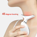 Betime Neck Massager 3 Colors LED Photon Therapy Face Lifting Tool Heating Skin Tighten Reduce Double Chin Anti-Wrinkle Removal
