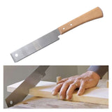 12 inch Japanese Saw Sharp Double-edge sawtooth Steel Flexible Blade Small Hand Saw for Flush Cut Trimming Woodworking Tools