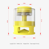 Dog Food Dispenser Container Toy with Button Dog Food Feeder Treat Dispensing Toys Slow Feeder Fun Feeding Pet Toys Food Feeder