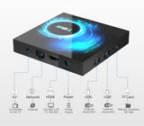 T95 6K H616 Quad Core Media player Play  Android 10  2.4g & 5g Wifi Bluetooth 5.0 4g 16g 32gb 64gbMedia Player