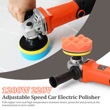 Mini Polishing Machine Car Polisher 1200W 220V Adjustable Speed Car Electric Polisher Waxing Machine Automobile Polishing Tool