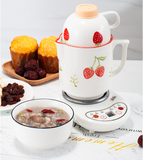 220V 600ML Ceramic/Glass Stewing Cooker Automatic Electric Slow Stewer Health Preserving Pot Tea Dessert Cooking Machine