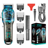 Barber Hair Cut Machine Rechargeable Transparent Professional Cordless Hair Trimmer Electric Hair Clippers for Men