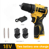 18V Brushless Electric Impact Wrench Drill 3000rpm Cordless Driller Driver Screwdriver Li-ion Battery Electric Power Drill Tools