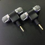 Mini 3.5mm Jack Microphone Supports 2 Channel Recording. For Recording Mobile Phone Studio Interview Microphone For Smartphone