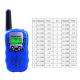 Baofeng 2pcs BF-T3 UHF 462-467MHz 22 Channels Two-Way Radio Transceiver Walkie Talkie Christmas Gift Boy Girl Kids Toy Radio