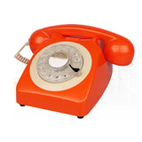 Rotary Dial Telephone Retro Old Fashioned Landline Phones Classic Corded Phone with Metal Bell and Redial Function Home Decor