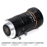 1/2.5 inch 3MP 5-50mm C-Mount Zoom Lens for IMX477 Raspberry Pi HQ Camera, with C-CS Adapter