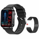 Smart Watch 1.7inch Blood Glucose Laser Treatment Body Temperature Accurate SPO2 BP 24H Heart Rate Health Monitoring Smartwatch