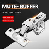 10/20pcs Hinge Soft Closing Full Overlay Door Hydraulic Hinges No-Drilling Hole Clip-On For Cabinet Cupboard Furniture Hardware