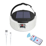 USB Solar Camping Light With Remote Control Hanging Waterproof Tent Light Outdoor Lamp For Camping Hiking Emergency Outdoor Tool