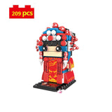 City Creator Spring Festival Series Chinese Traditional Culture Art Performance Qin YI Wu Dan Hua Dan Building Blocks toys