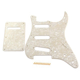 PVC Electric Guitar Pickguard Scratch Plate with Back Plate DIY