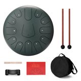 Handpan drum 12 Inch 13 Tone Steel Tongue Drum Hand Pan Drum With Drum Bag &amp; A Pair Of Mallets for Yoga Meditation Percussion