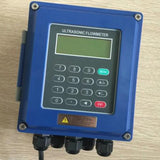 TUF-2000B Ultrasonic Flow Meter DN50Mm-DN700mm Wall Mounted Type Ultrasonic Liquid Flowmeter IP67 Protection Transducer,EU Plug