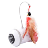 Smart Sensor Cat Toys Interactive Automatic Electronic Feather Toys LED Light USB Rechargeable Indoor Balls Kitten Toys for Pets